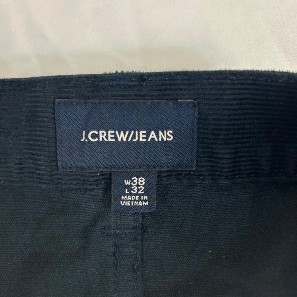 J.Crew 770‎ Straight Fit Blue Corduroy Pants Mens W38 L32 Jeans Casual $168
